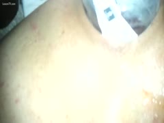 In order to satiate his want for stretched anal penetration, Wanting Twink resorts to bottle insertion.